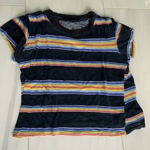 Black Rainbow striped T-shirt